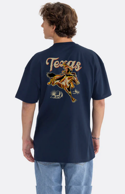 Texas Vintage Cowboy Heavyweight oversized T-shirt – Texas  display picture 1