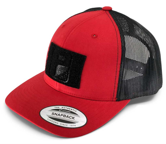 Retro Trucker Hat -Red & Black