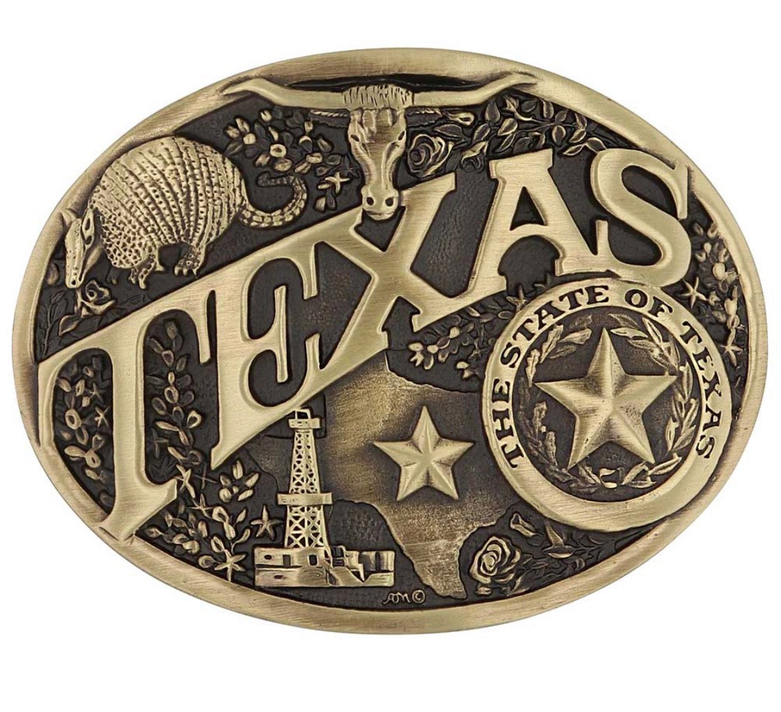 Texas Oval Belt Buckle