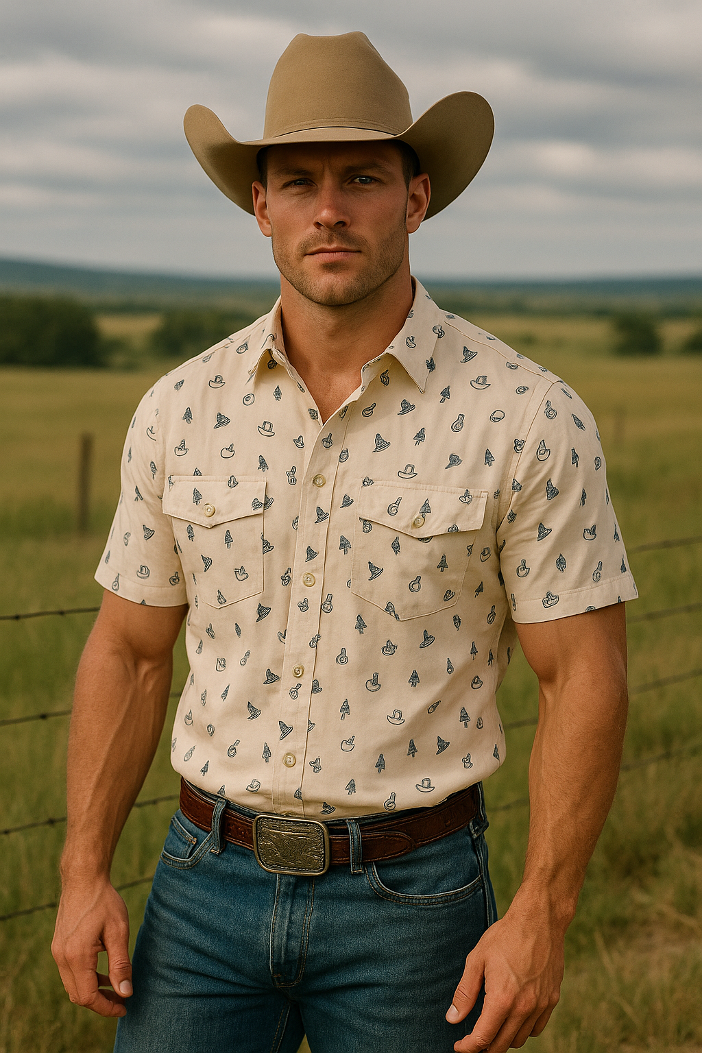 Lone Star State Pearl Snap Button Up