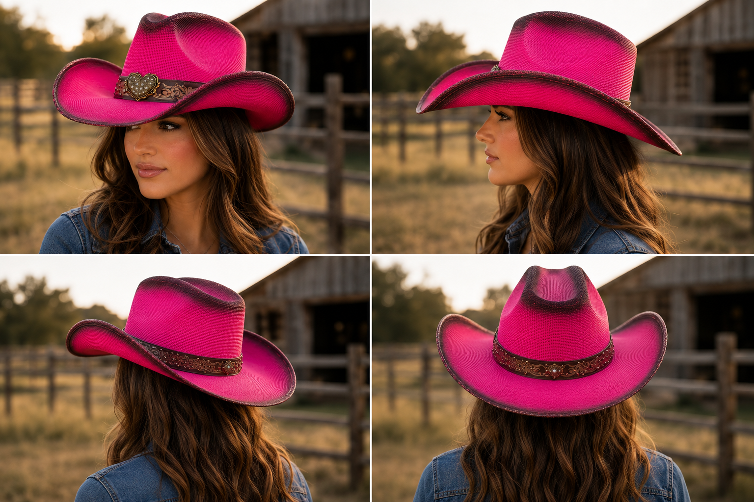 Rodeo Rose Western Cowboy Hat