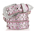 Rhinestone Cowboy Belt Pink