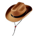 Kids Monochrome Felt Cowboy Hat Brown