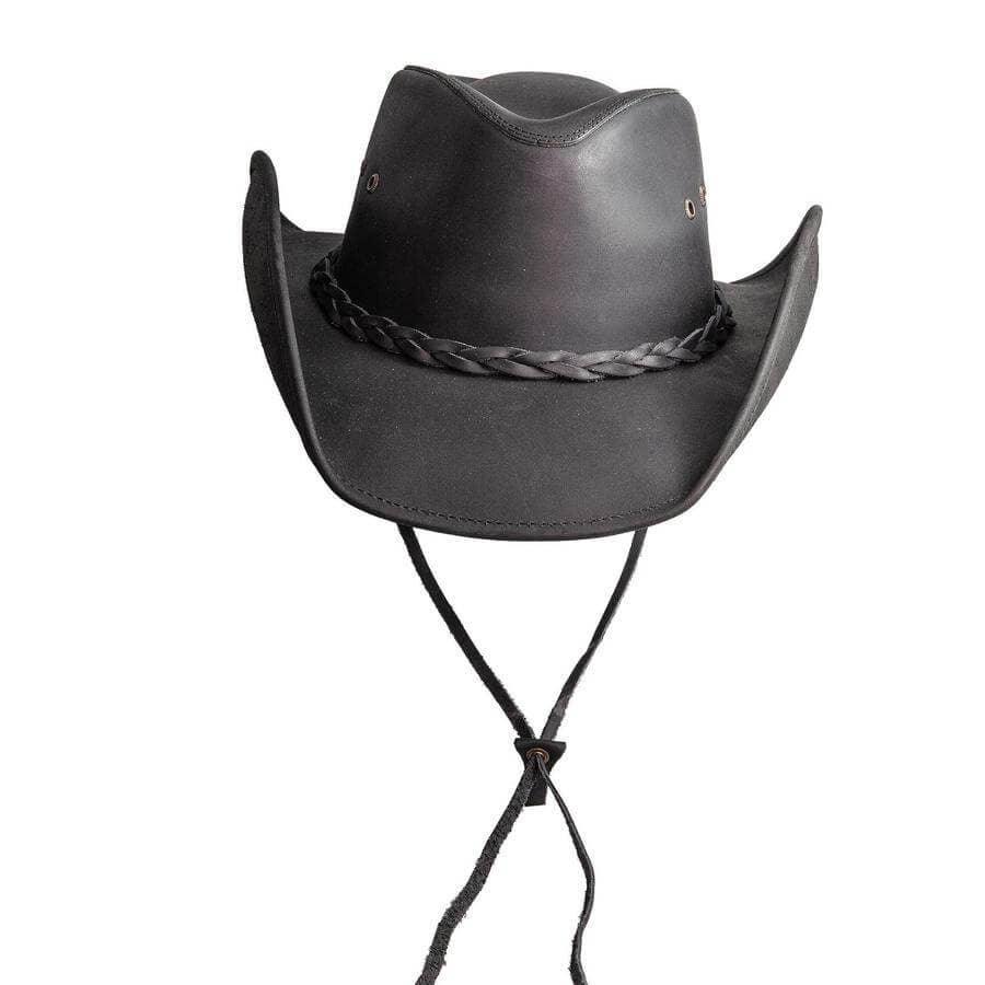 Hollywood - Mens Leather Cowboy Hat