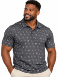Texas Icons Performance Polo Grey