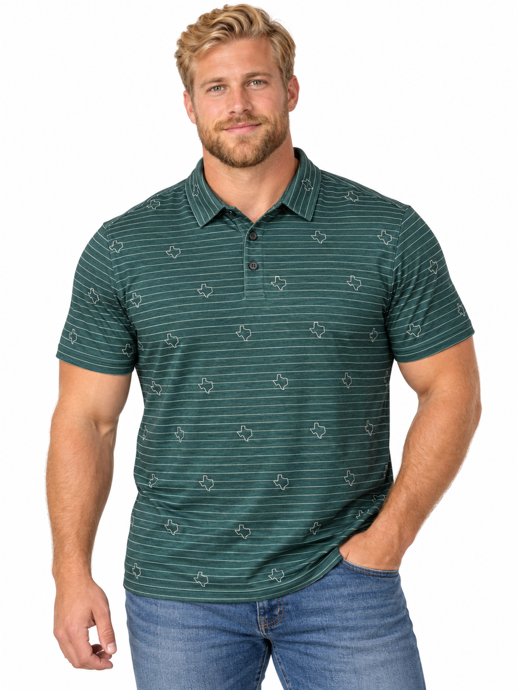 Texas Dark Green  Micro Icon Polo