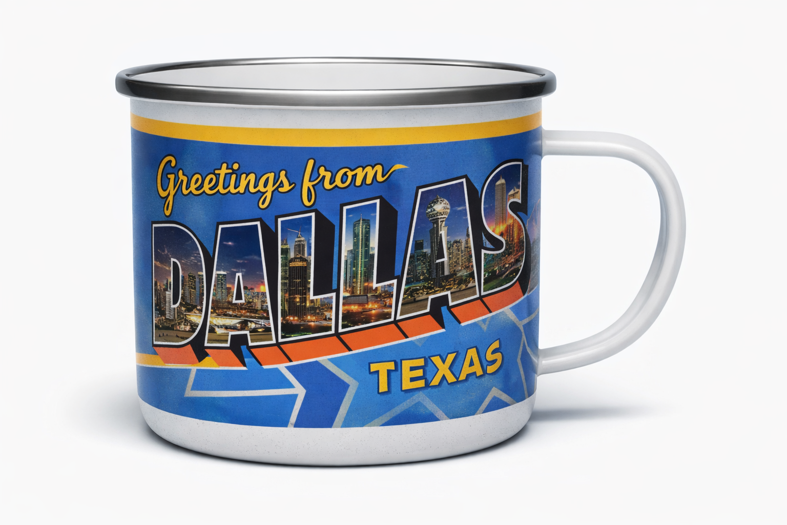 Dallas Tin Campfire Coffee Mug