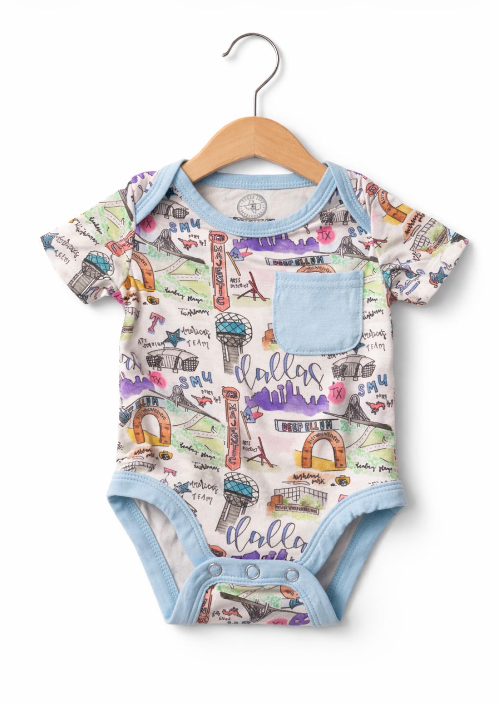 Dallas Texas  Baby bamboo romper
