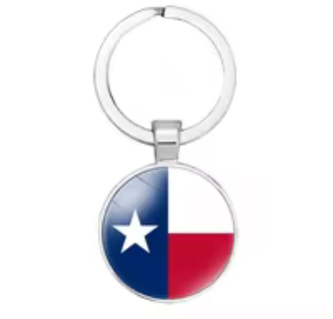 Texas Flag Charm - Keychain