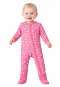 Texas Pink icon, baby onesie, bamboo Zip Up