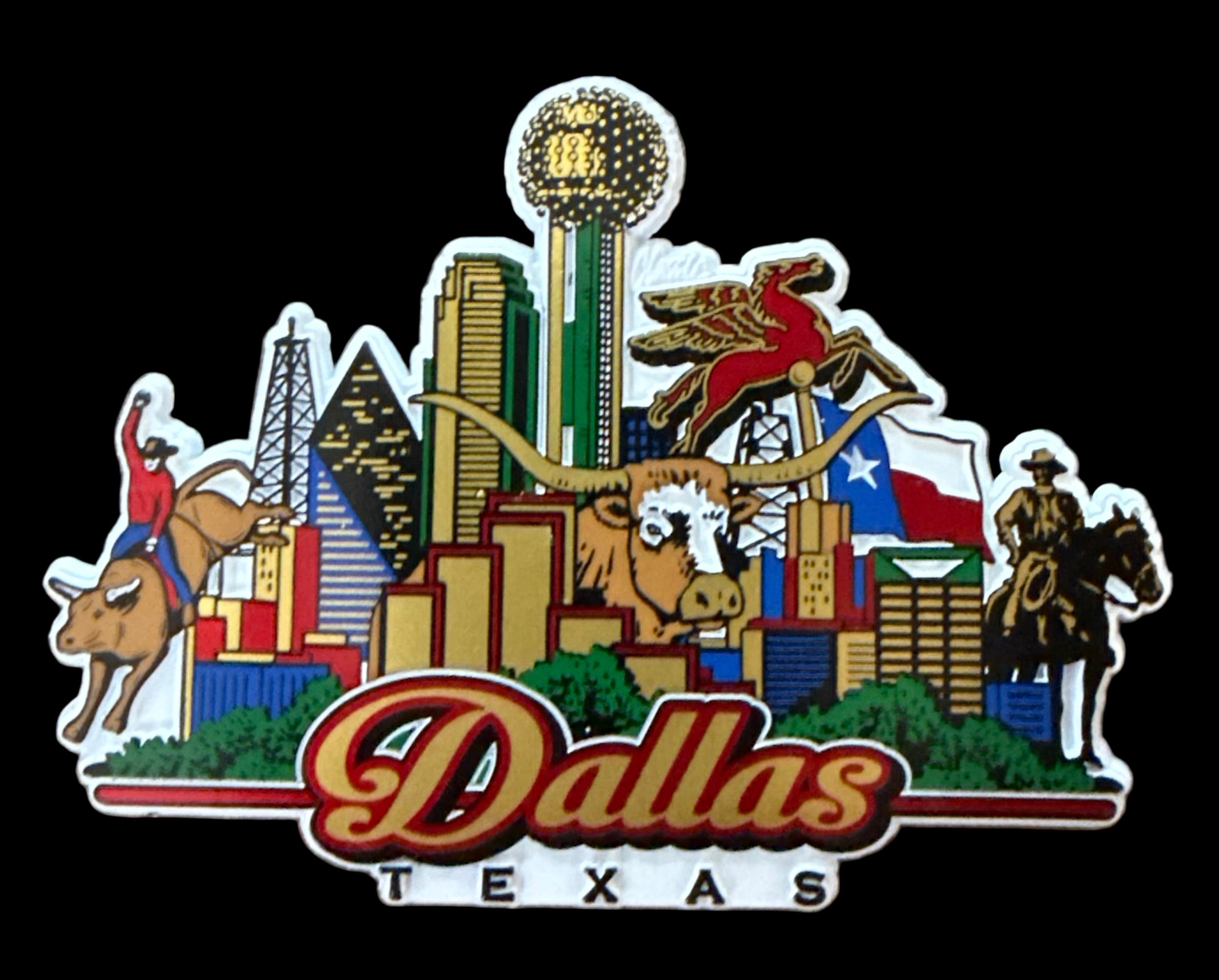 Dallas, Texas - Skyline , Magnet