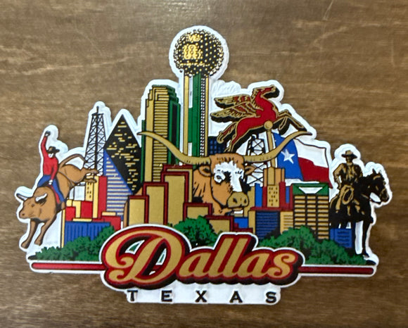 Dallas, Texas - Skyline , Magnet