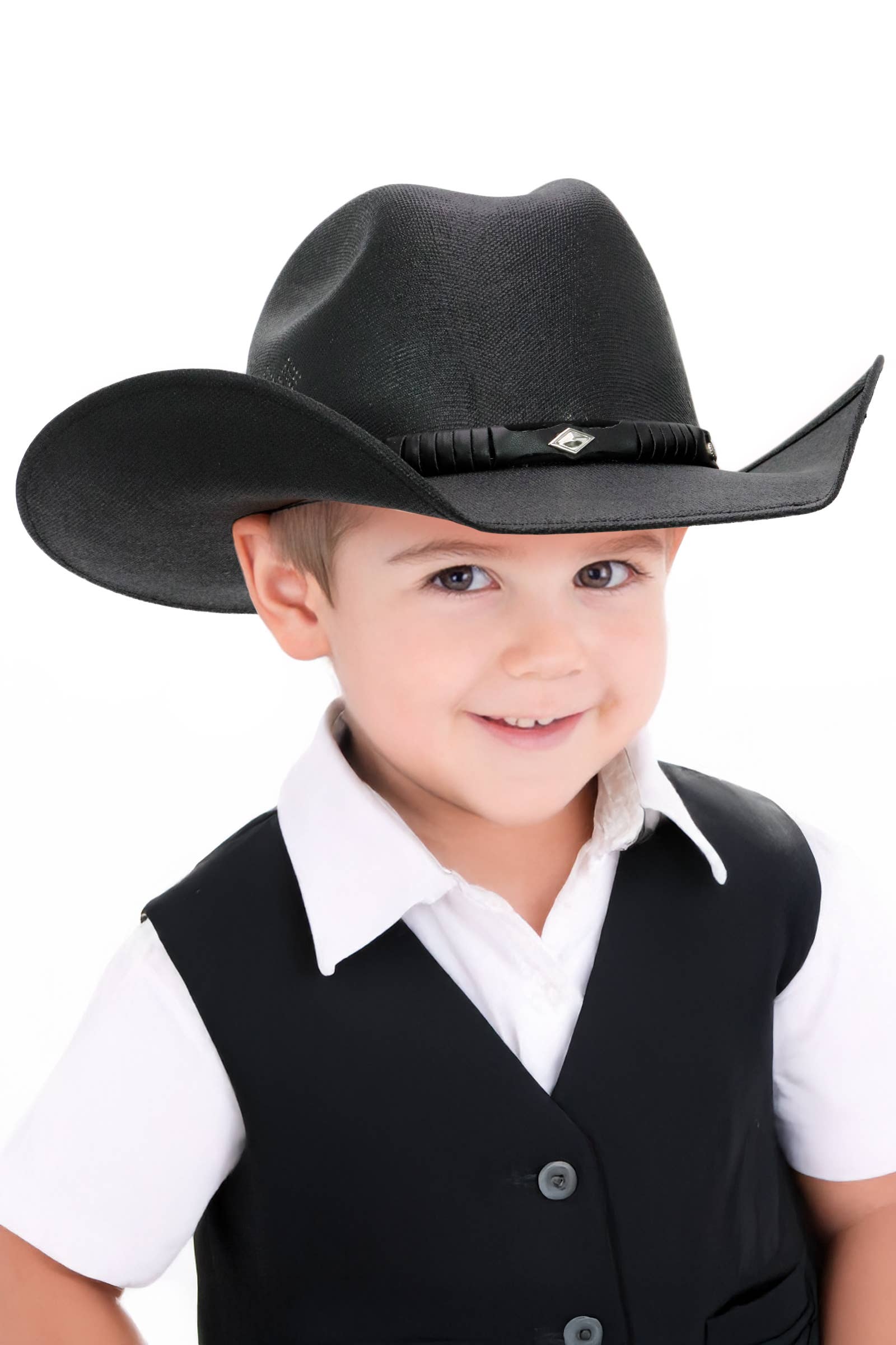 Kids Closed Cutter Crown Elite Painted Cowboy Hat