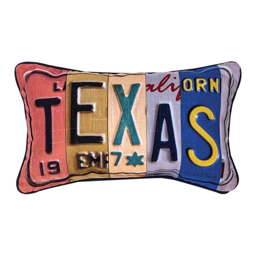 Texas Word Pillow 14.5x9