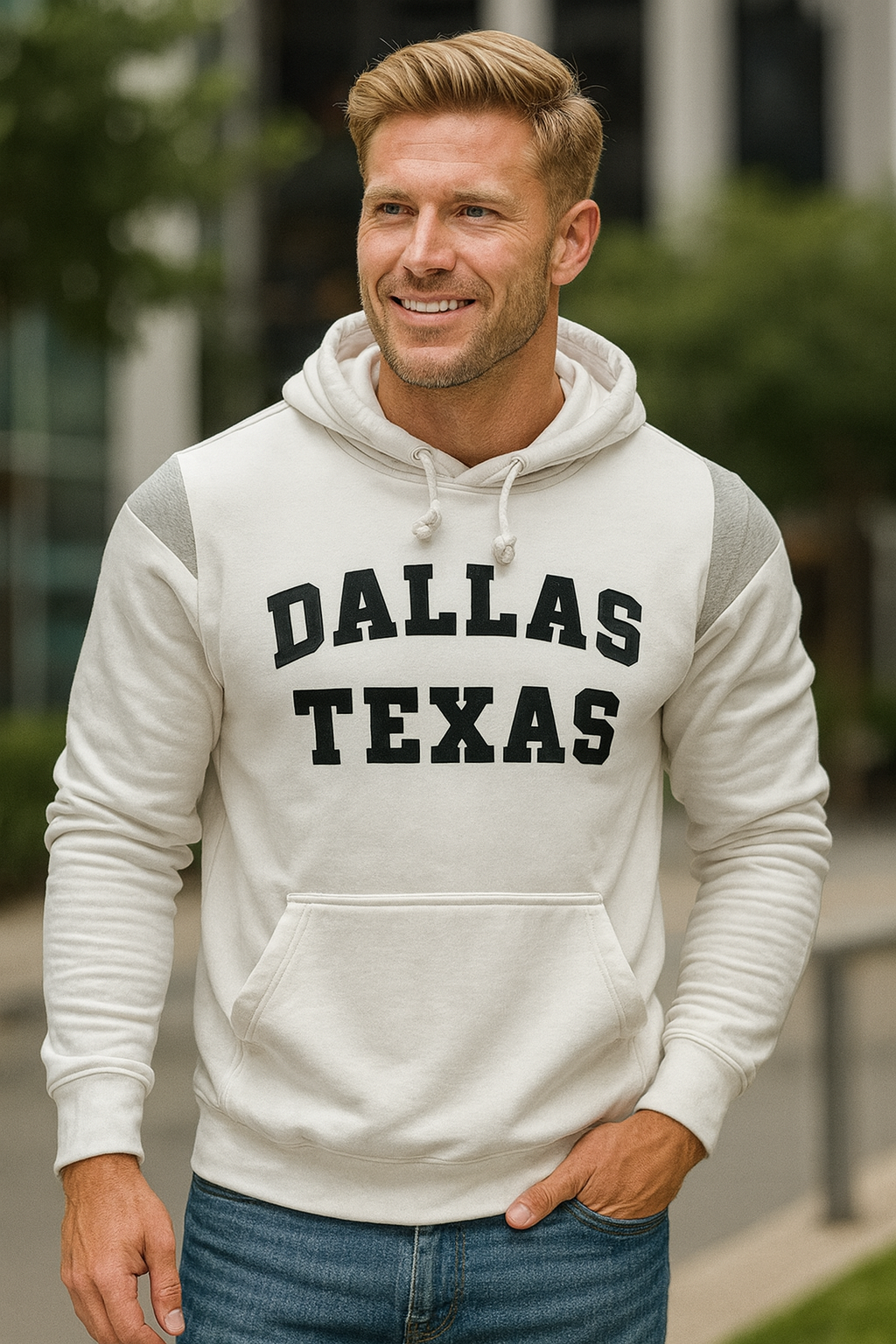 Dallas Texas Tackle Twill Hoodie Sweatshirt