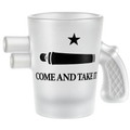 Come and Take It Frosted Glass Shot Glass