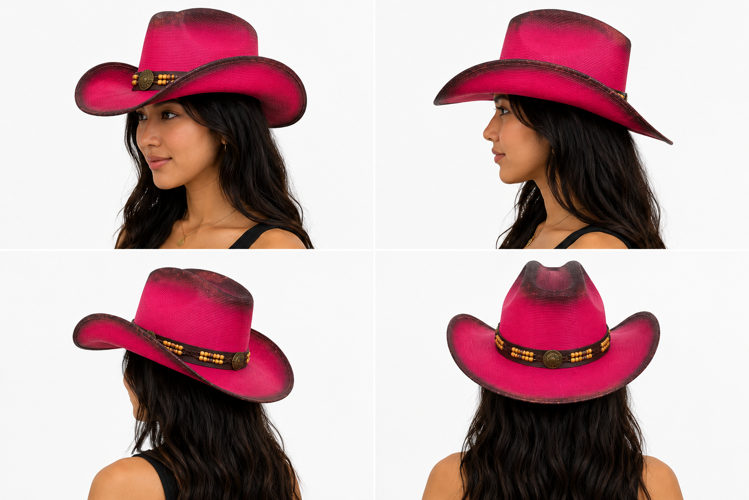 Texas Sunset Pink Western Cowboy Hat
