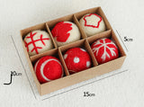 6 Piece Felt Holiday Ornament