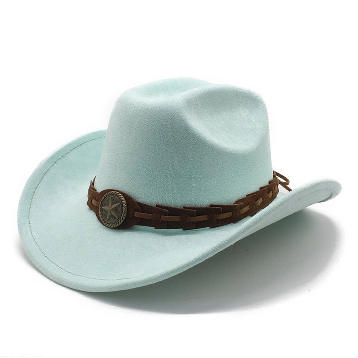 SUEDE FELT HAT COWBOY HAT MEN'S WOOL HAT FELT HAT_CWAH2510