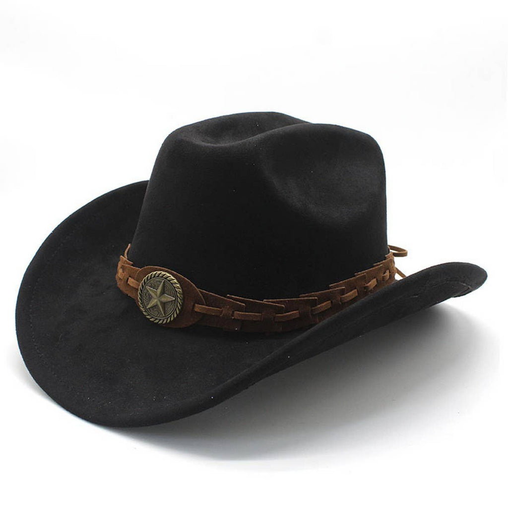 SUEDE FELT HAT COWBOY HAT MEN'S WOOL HAT FELT HAT_CWAH2510