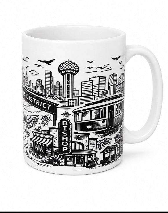 Bishop Arts District Texas Coffee  Mug 24oz