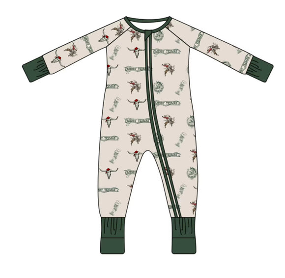 Texas Christmas Baby Zip Up