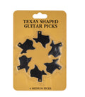 Texas shaped guitar picks