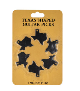 Texas shaped guitar picks