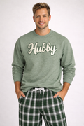 Green Flannel Pant White Plaid