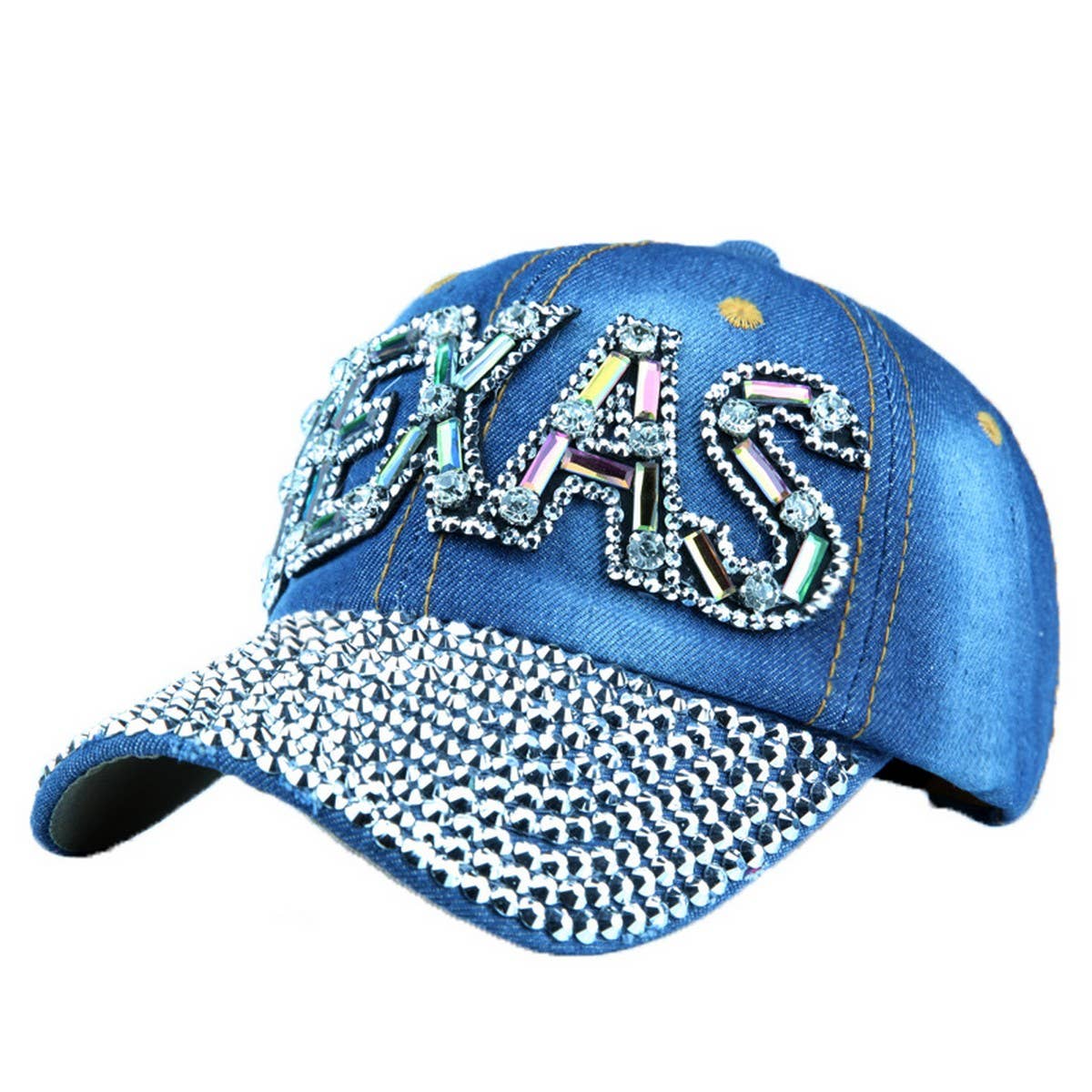 TEXAS Bling EMBROIDERED STUDDED BASEBALL