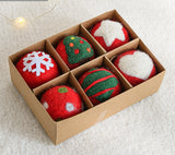 6 Piece Felt Holiday Ornament