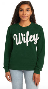 Wifey crewneck Sponge Fleece SWEATSHIRT