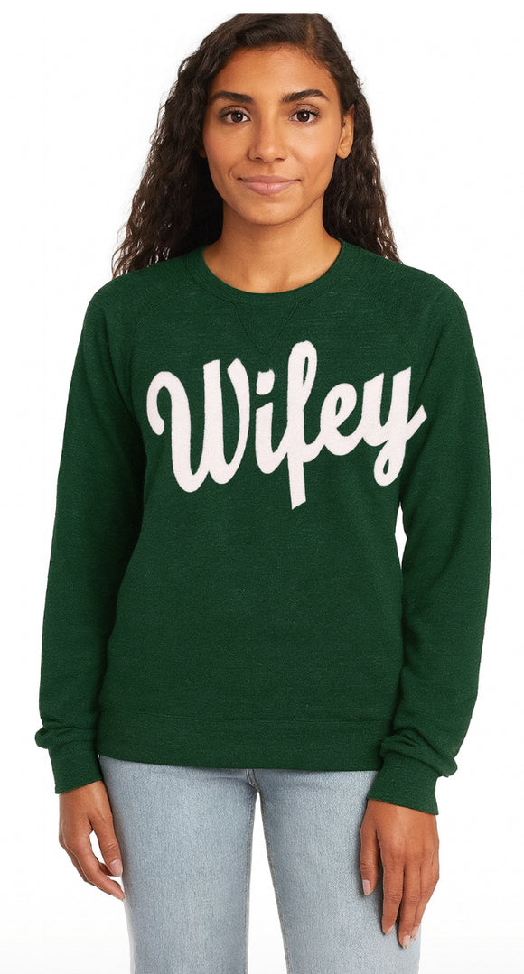 Wifey crewneck Sponge Fleece SWEATSHIRT