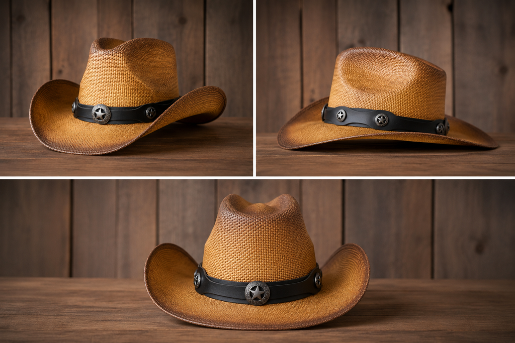 BULLLHIDE STAR CENTRAL STRAW COWBOY HAT