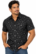 Lone Star State Black Pearl Snap Button Up