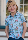 Youth Performance Polo - Cowboy Up