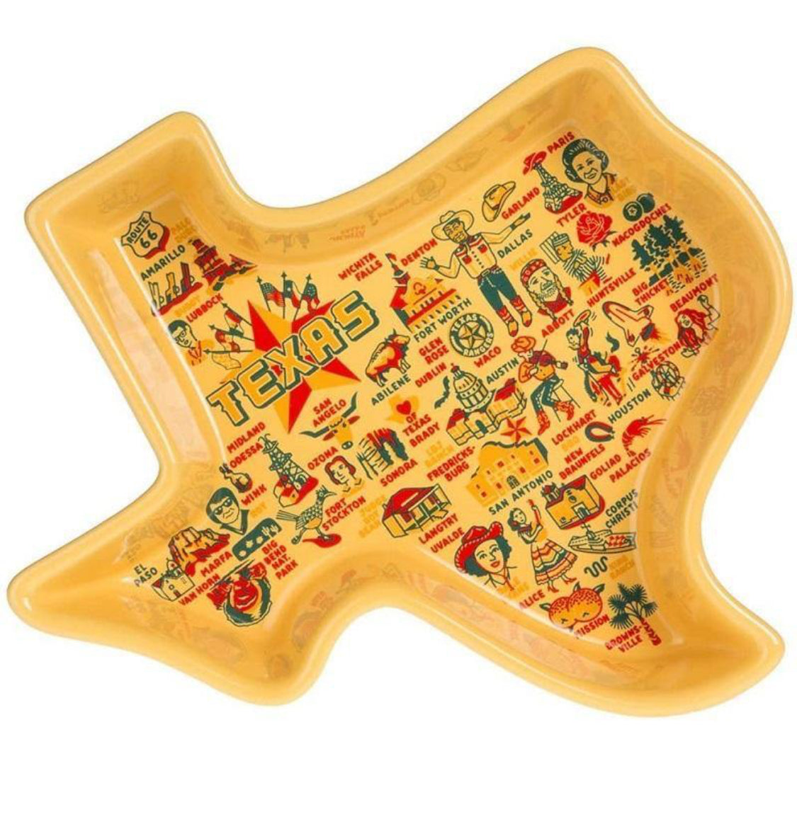 Baking Dish Texas Artist Kaye Passow Small