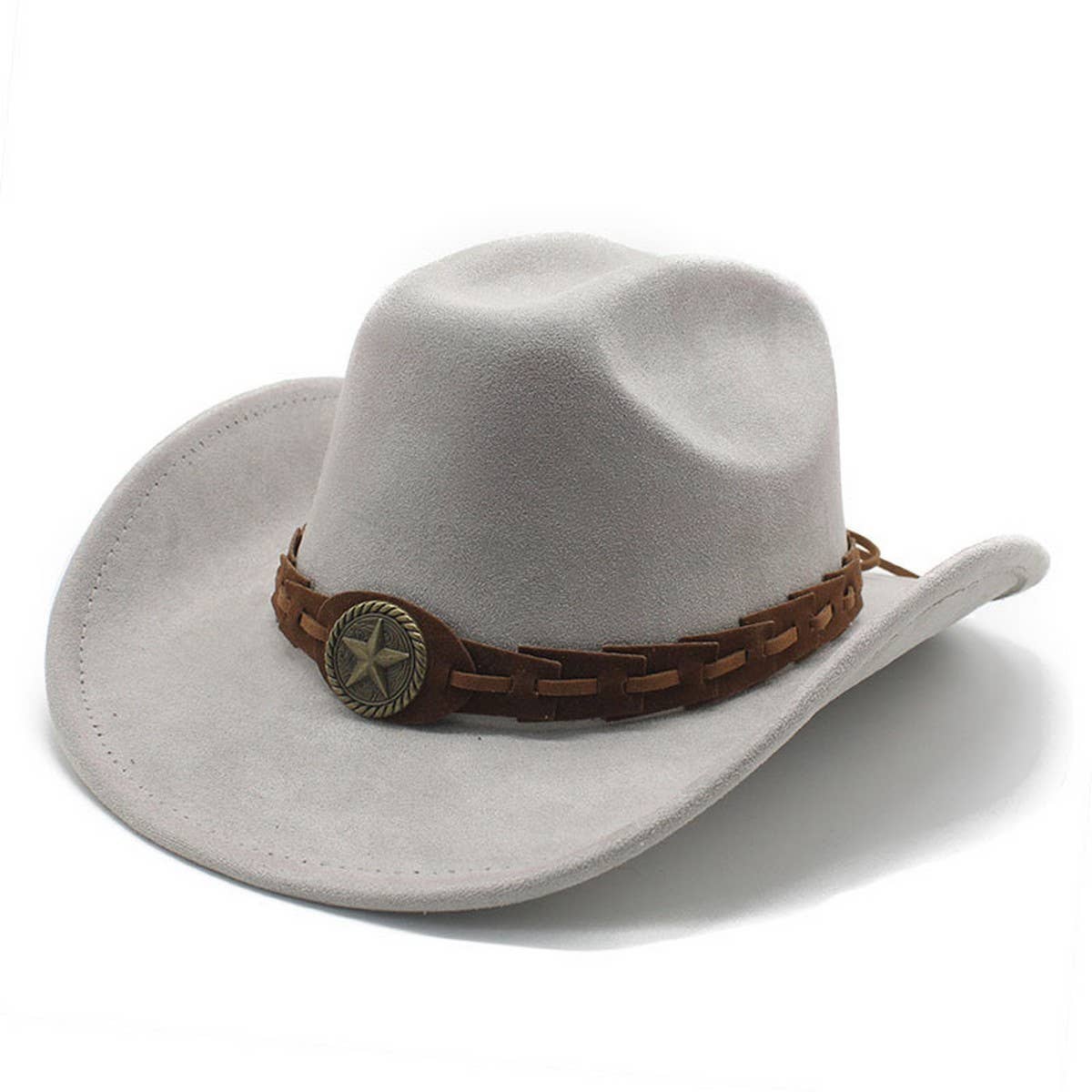 SUEDE FELT HAT COWBOY HAT MEN'S WOOL HAT FELT HAT_CWAH2510