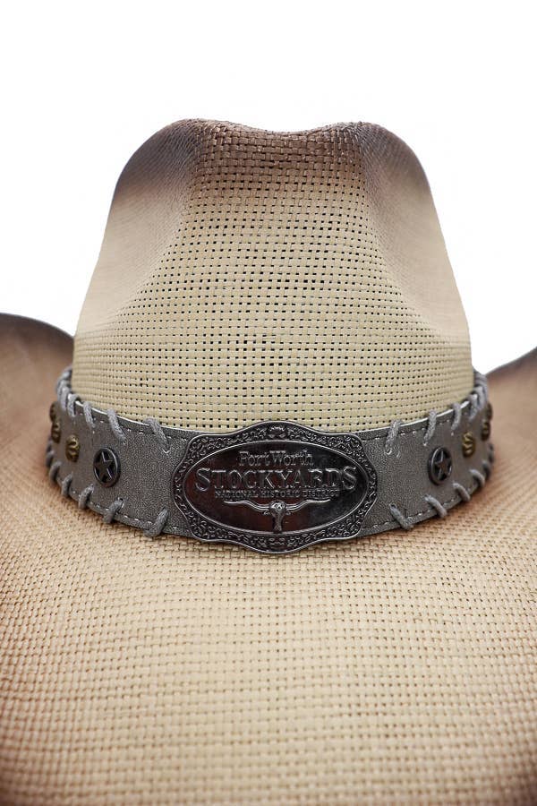 Fort Worth Stockyards Longhorn Western Cowboy Hat: NATURAL / ONE SIZE