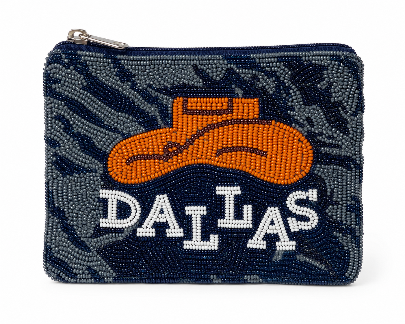 Dallas Cowboy Boot Beaded Coin Purse – Western Zip Pouch