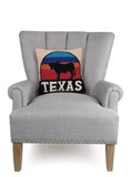 Longhorn In Sunset Hook Pillow