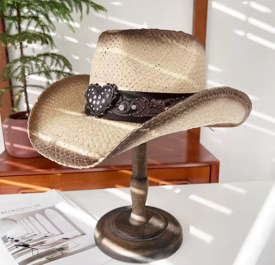Heart united Tan Cowboy Hat