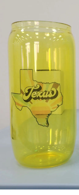 Texas Sunrise ICON Can Glass