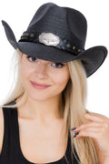 Fort Worth Stockyards Longhorn Western Cowboy Hat: BLACK / ONE SIZE