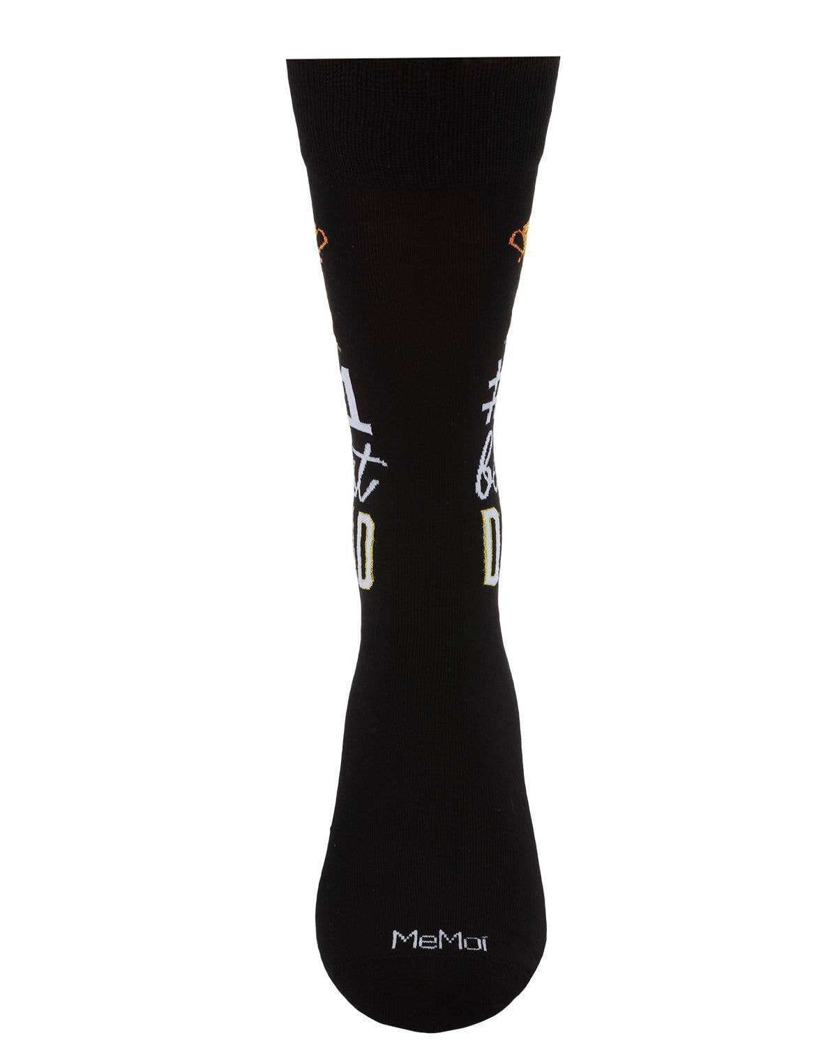 MeMoi #1 Dad Mens Bamboo Crew Sock