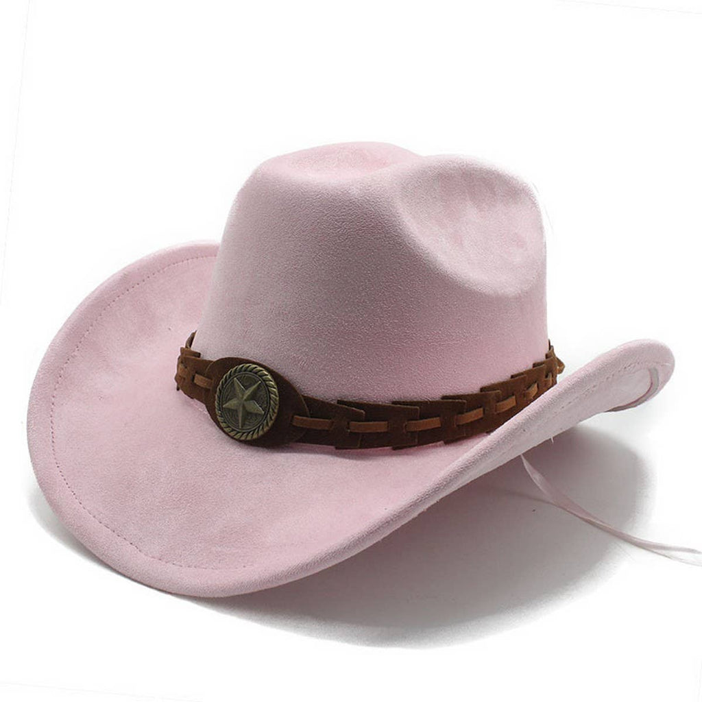 SUEDE FELT HAT COWBOY HAT MEN'S WOOL HAT FELT HAT_CWAH2510
