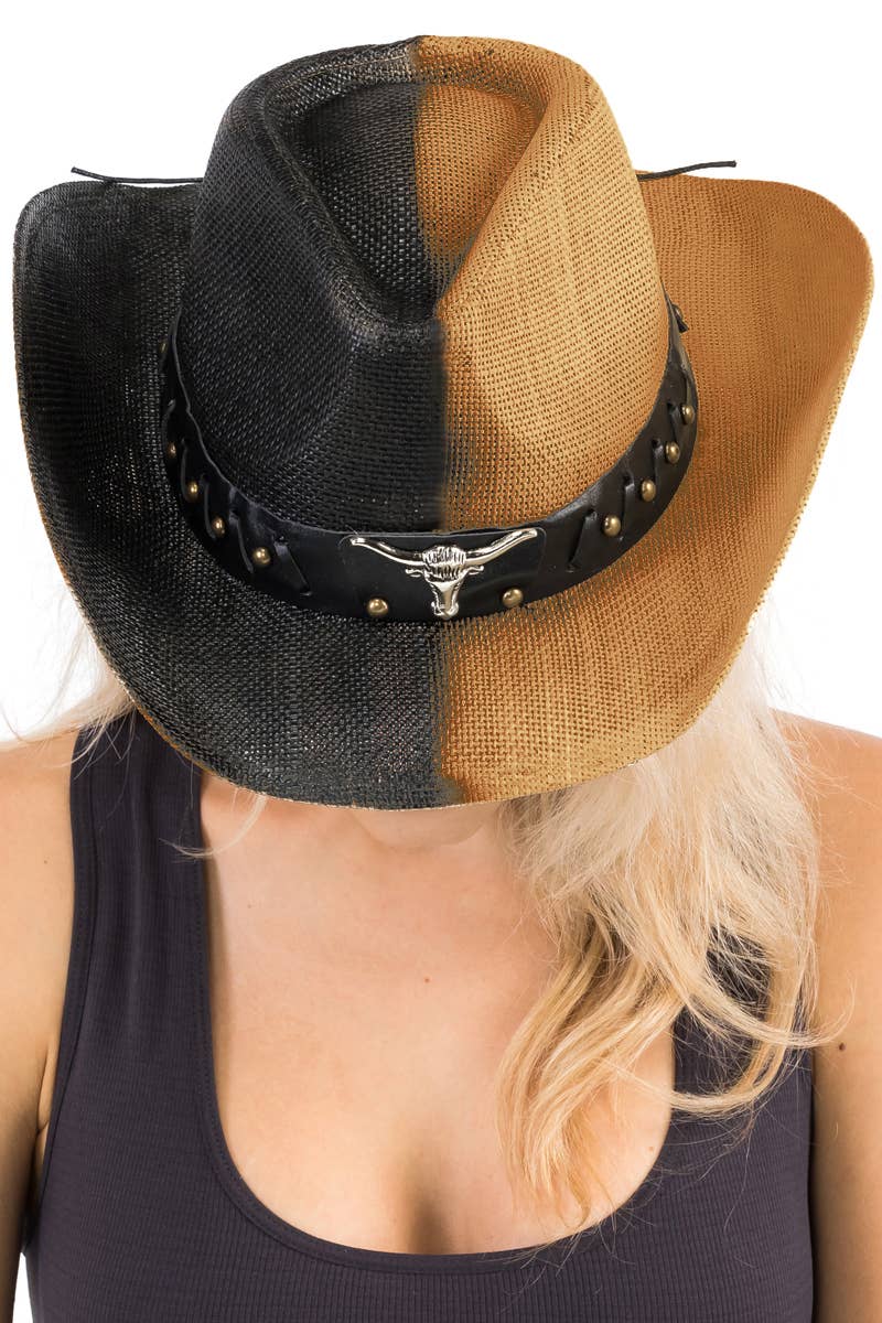 Longhorn Split Dye Longhorn Cowboy Hat