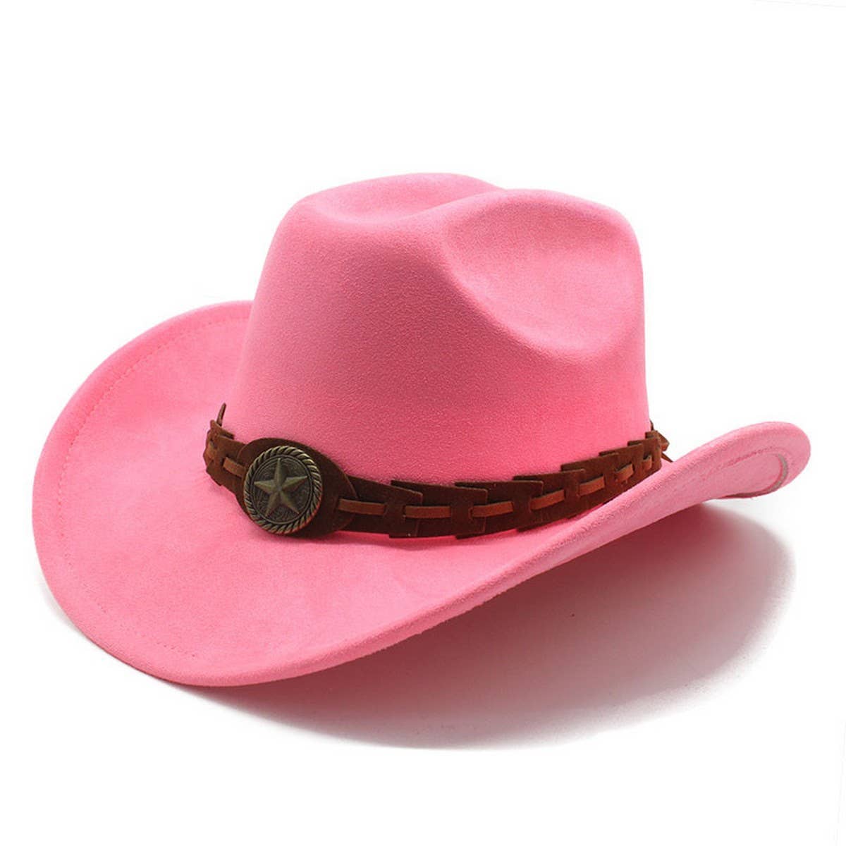 SUEDE FELT HAT COWBOY HAT MEN'S WOOL HAT FELT HAT_CWAH2510