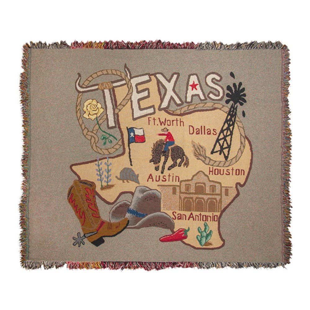 State To State Texas -60X50 Tap Throw
