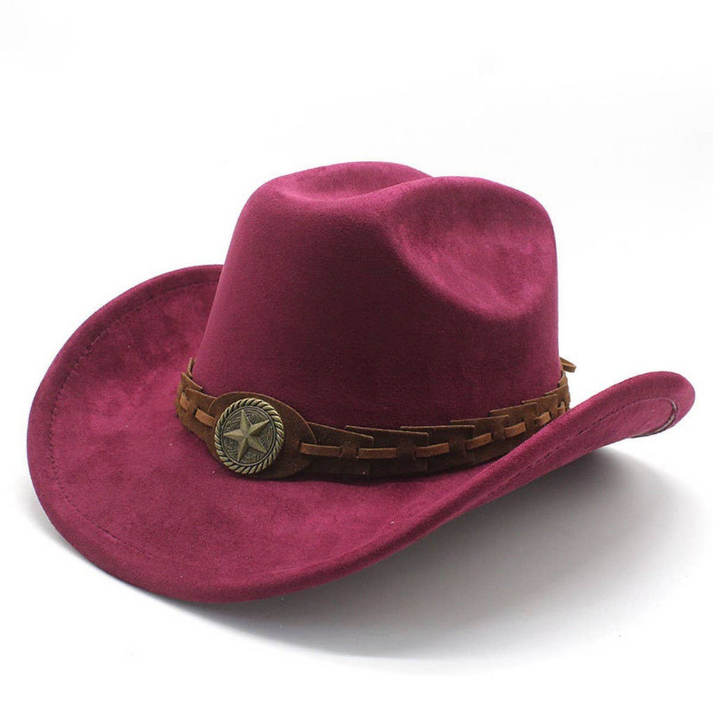 SUEDE FELT HAT COWBOY HAT MEN'S WOOL HAT FELT HAT_CWAH2510
